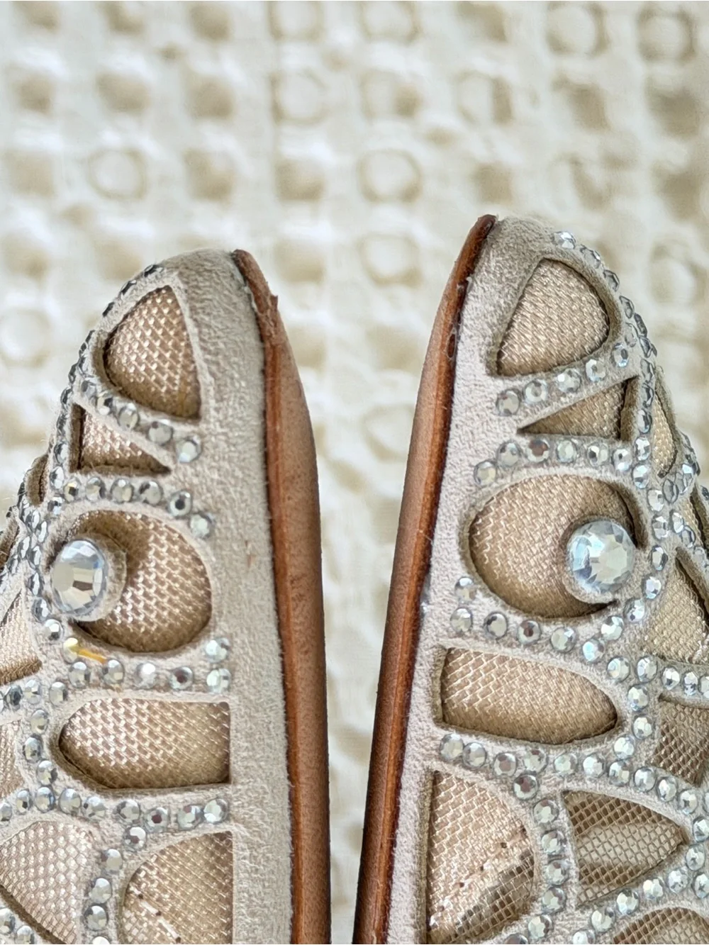Badgley Mischka Marissa Crystal D’Orsay Pumps Heels 8.5